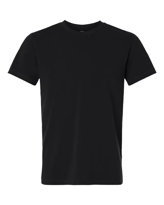 PRM180PT Unisex Premium T-Shirt · Black · front · Garment reference