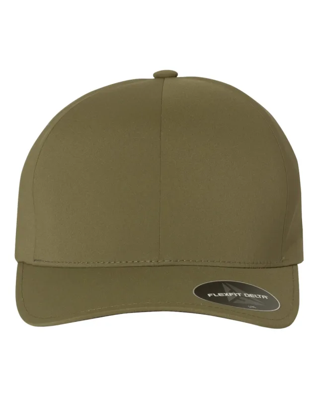 180 Delta® Seamless Cap · Olive · front · Garment reference