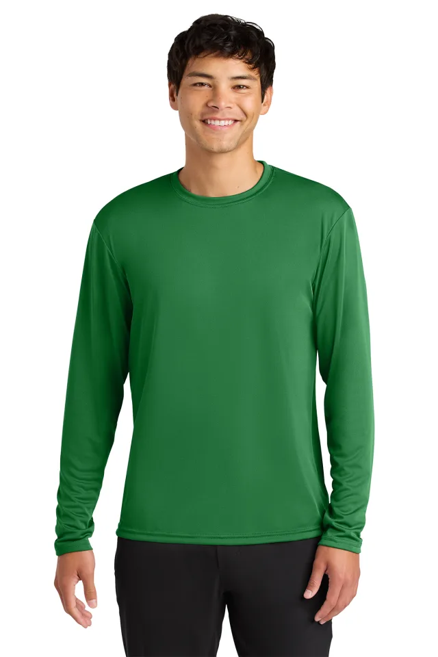 A4 Cooling Performance Long Sleeve Tee · Kelly · front · Garment reference