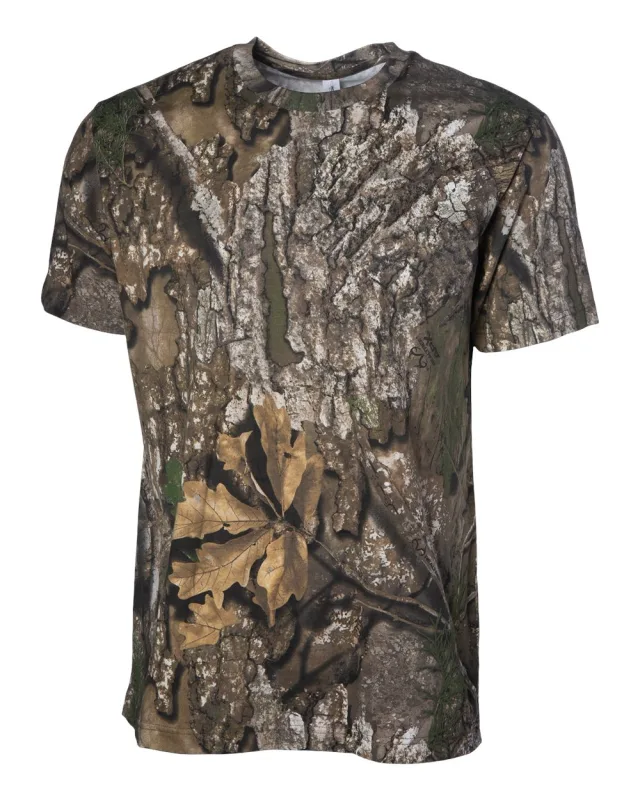 PRM180PT Unisex Premium T-Shirt · Realtree APX Camo · front · Garment reference