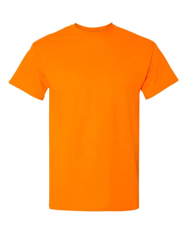 8000 Unisex DryBlend® T-Shirt · Safety Orange · front · Garment reference