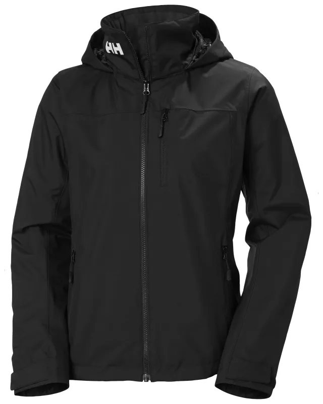 Helly Hansen Women's Crew Hooded Midlayer Jacket 2.0 · Black · Supplier photo