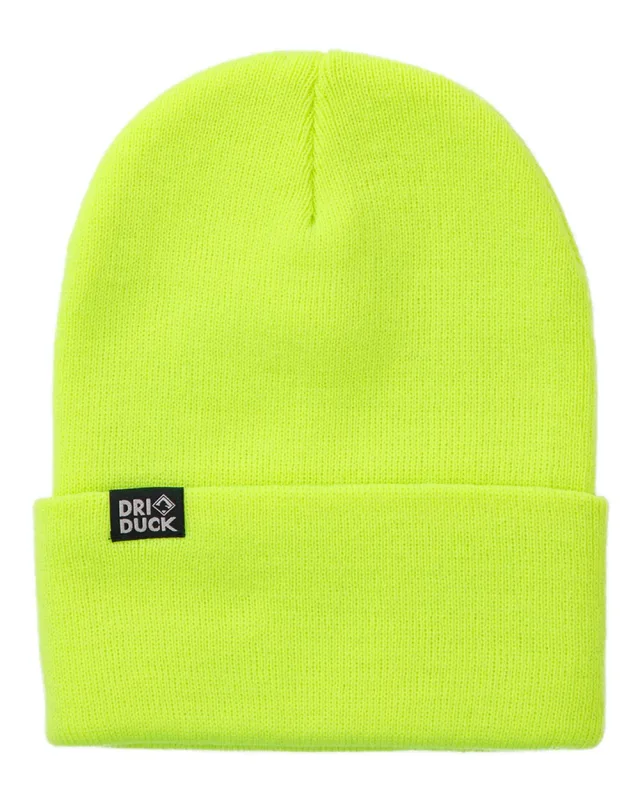 3523 Coleman Cuffed Beanie · Neon Yellow · front · Garment reference