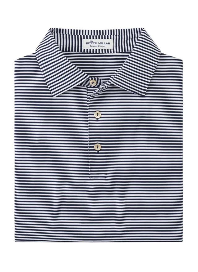 Peter Millar Men's Hales Performance Polo · Navy · Supplier photo